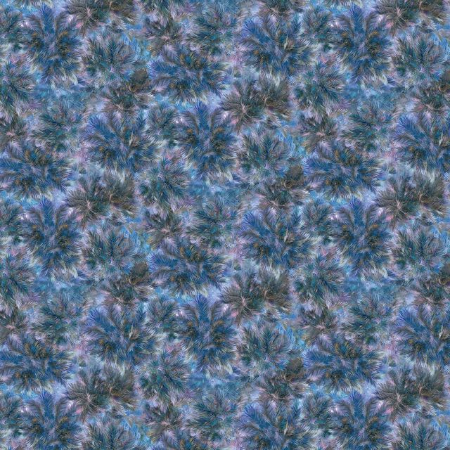 Nativity Palm Fronds Blue Abraham Hunter Elizabeth's Studio Cotton Fabric ES-9616E-BLU