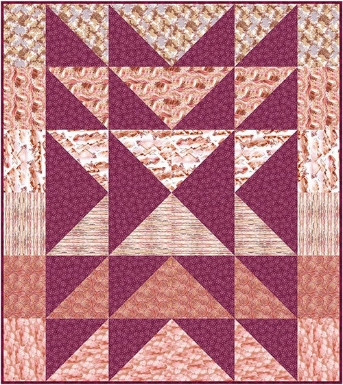 Fabric Requirements-Nature's Glory - Fire and Rain (Rust) Blank Quilting