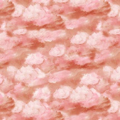 Nature's Glory Sky Blush Pink Olga Koelsch Blank Quilting Cotton Fabric