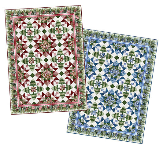 Natures Winter Quilt Pattern Jason Yenter In The Beginning 76.5" x 105.5" Cotton Fabric ITB-NW-Q