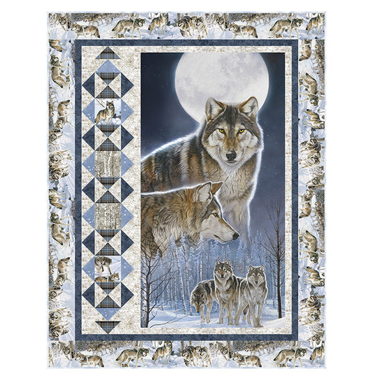 Naturescapes Wild at Heart Family Album Digital Quilt Tops Northcott NC-DQ3497