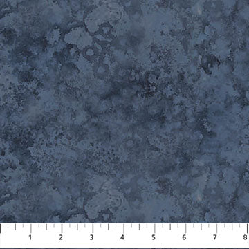 Naturescapes Wild at Heart Texture Dark Blue AI Agnes Northcott Cotton Fabric NC-28198-46