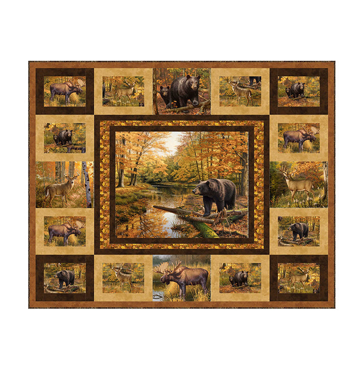 Naturescapes Wilderness Digital Quilt Tops Northcott Fabric NC-DQ3449