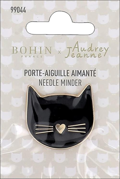 Needle Minder A J Cat Enamel Bohin France Bohin-99044