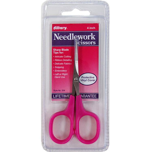 Needlework Scissor 4" Pink Allary ALY-204