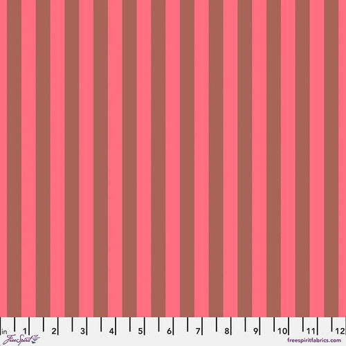 Neon True Colors Neon Tent Stripe Nova Peach Tula Pink Free Spirit Cotton Fabric FS-PWTP069.NOVA