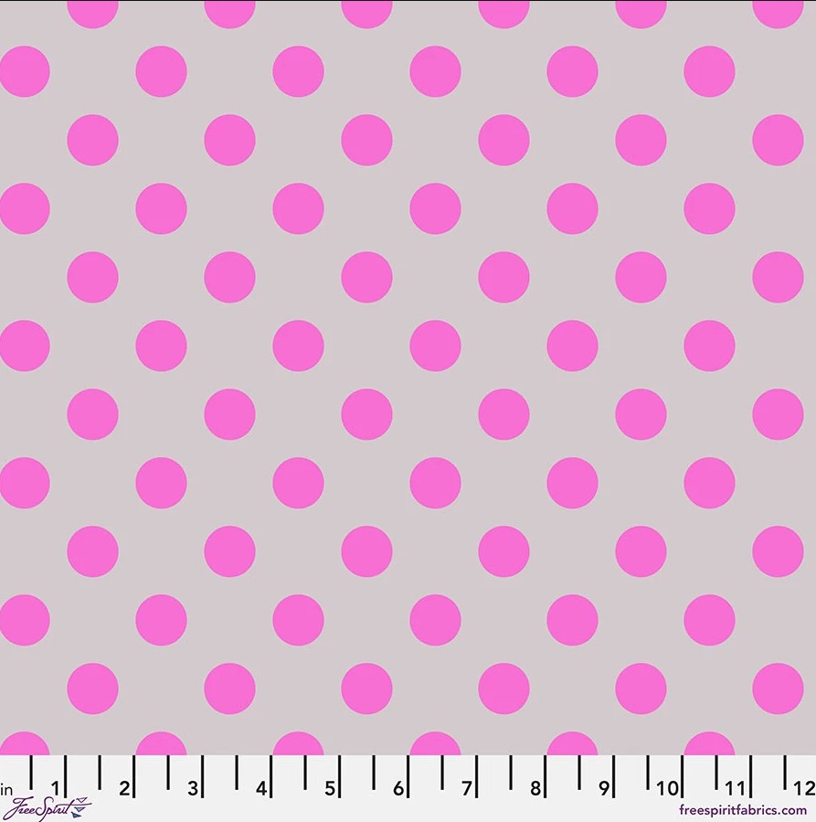 Neon True Colors Neon Pom Pom Mystic Tula Pink Free Spirit Cotton Fabric FS-PWTP118.MYSTIC