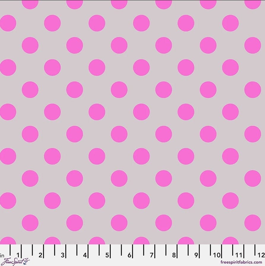 Neon True Colors Neon Pom Pom Mystic Tula Pink Free Spirit Cotton Fabric FS-PWTP118.MYSTIC | US Fabric Shop
