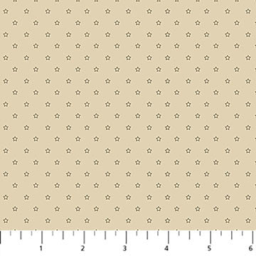 Nest Stars Brown Honey Beige Ghazal Razavi FIGO Northcott Fabrics Cotton Fabric NC-92102-50