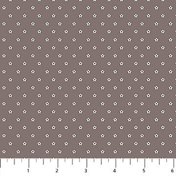 Nest Stars White Cocoa Brown Ghazal Razavi FIGO Northcott Fabrics Cotton Fabric NC-92102-36