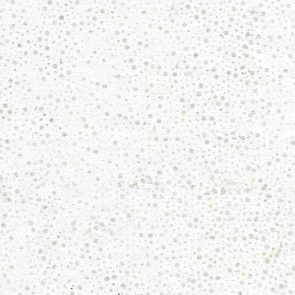Neutrals Glaze White Gray Dots Island Batik Fabric