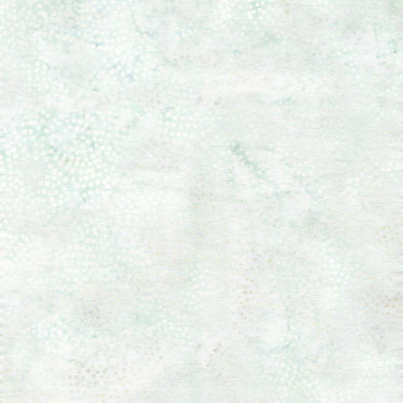 Neutrals Rice White Blue Mottle Island Batik Fabric IB-Rice