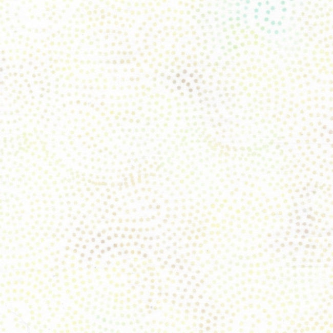 Neutrals Swirling Paisley Dots Egg White Island Batik Batik Cotton Fabric