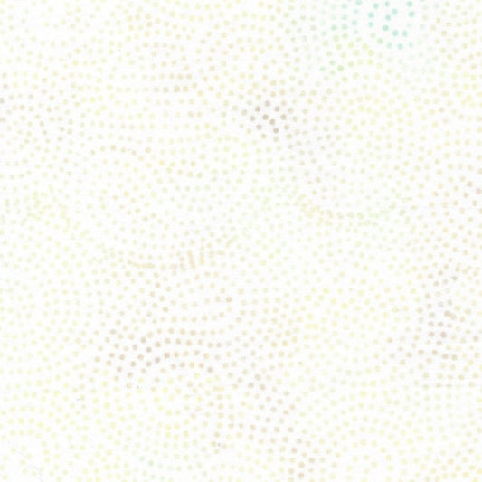 Neutrals Swirling Paisley Dots Egg White Island Batik Batik Cotton Fabric