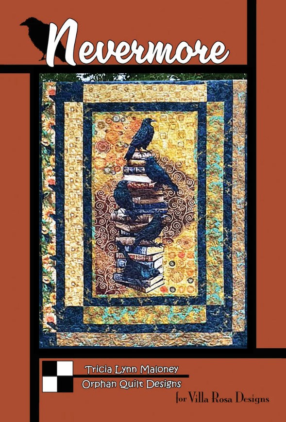 Nevermore Quilt Pattern 47"x66" Orphan Quilts Villa Rosa Designs VRD-NEVERMORE
