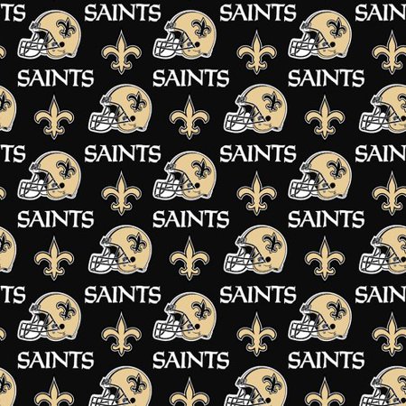New Orleans Saints NFL Football Helmet 58" Fabric Traditions Cotton Fabric NFL-6283D