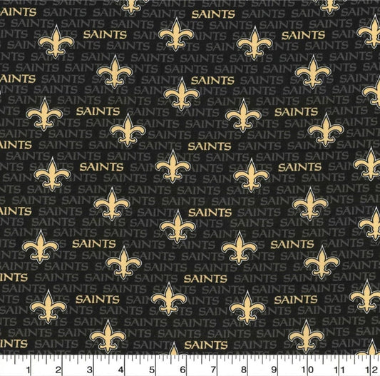 New Orleans Saints NFL Football Mini Name Fabric Traditions Cotton Fabric NFL-70265D
