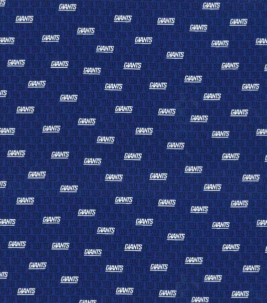 New York Giants NFL Football Mini Name Print Fabric Traditions Cotton Fabric NFL-70327D
