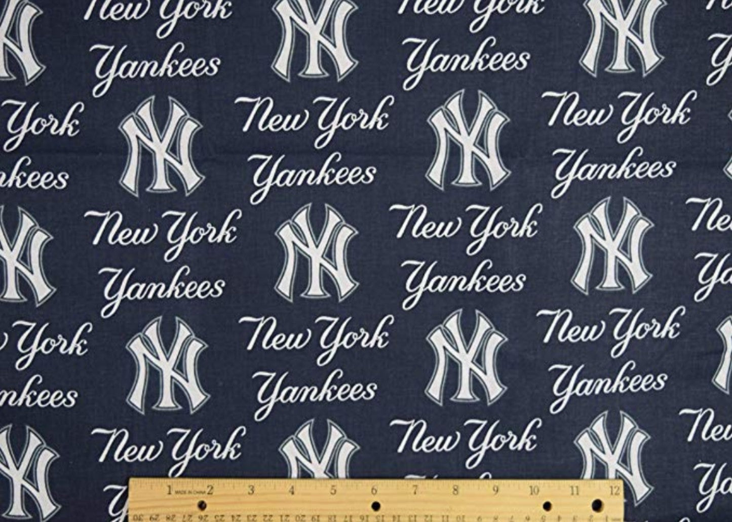 New York Yankees MLB Baseball Logo 58" Fabric Traditions Cotton Fabric MLB-6646B