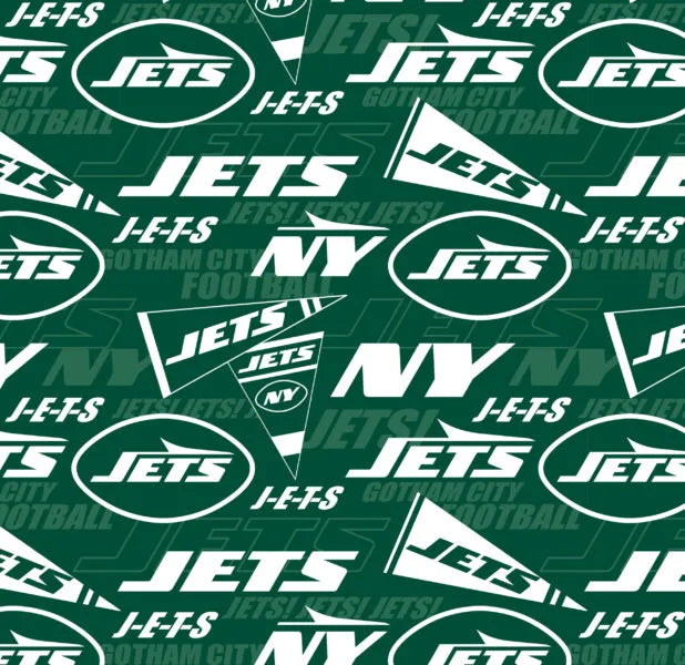 New York Jets NFL Football Logo Fabric Traditions Polyester Fleece Fabric NFL-70575-D