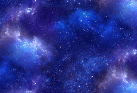 Night Sky Royal Blue Stars Galaxy Landscape Medley Elizabeth's Studio Cotton Fabric ES-583-Royal