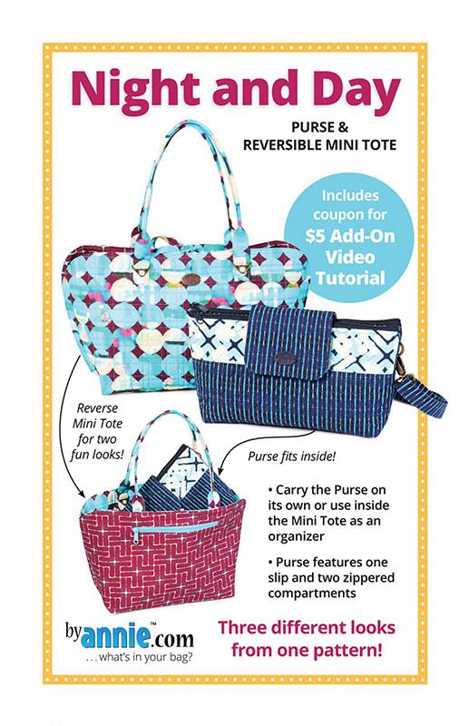 Night and Day Bag/Tote Pattern Patterns By Annie PBA-298