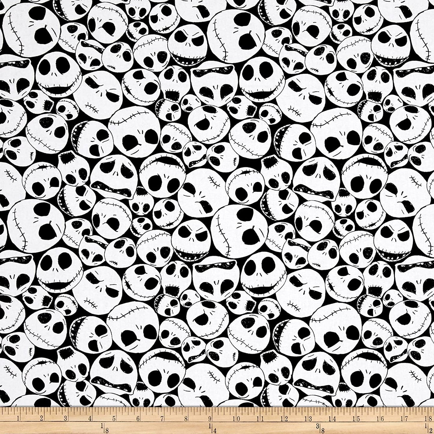 Disney Nightmare Before Christmas Packed Jack Springs Creative Cotton Fabric