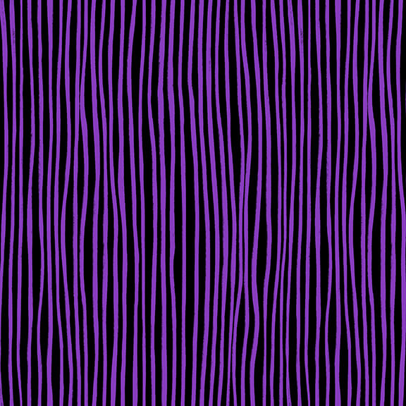 Nitty Gritties Sketch Stripe Purple Urban Essence Blank Quilting Cotton Fabric