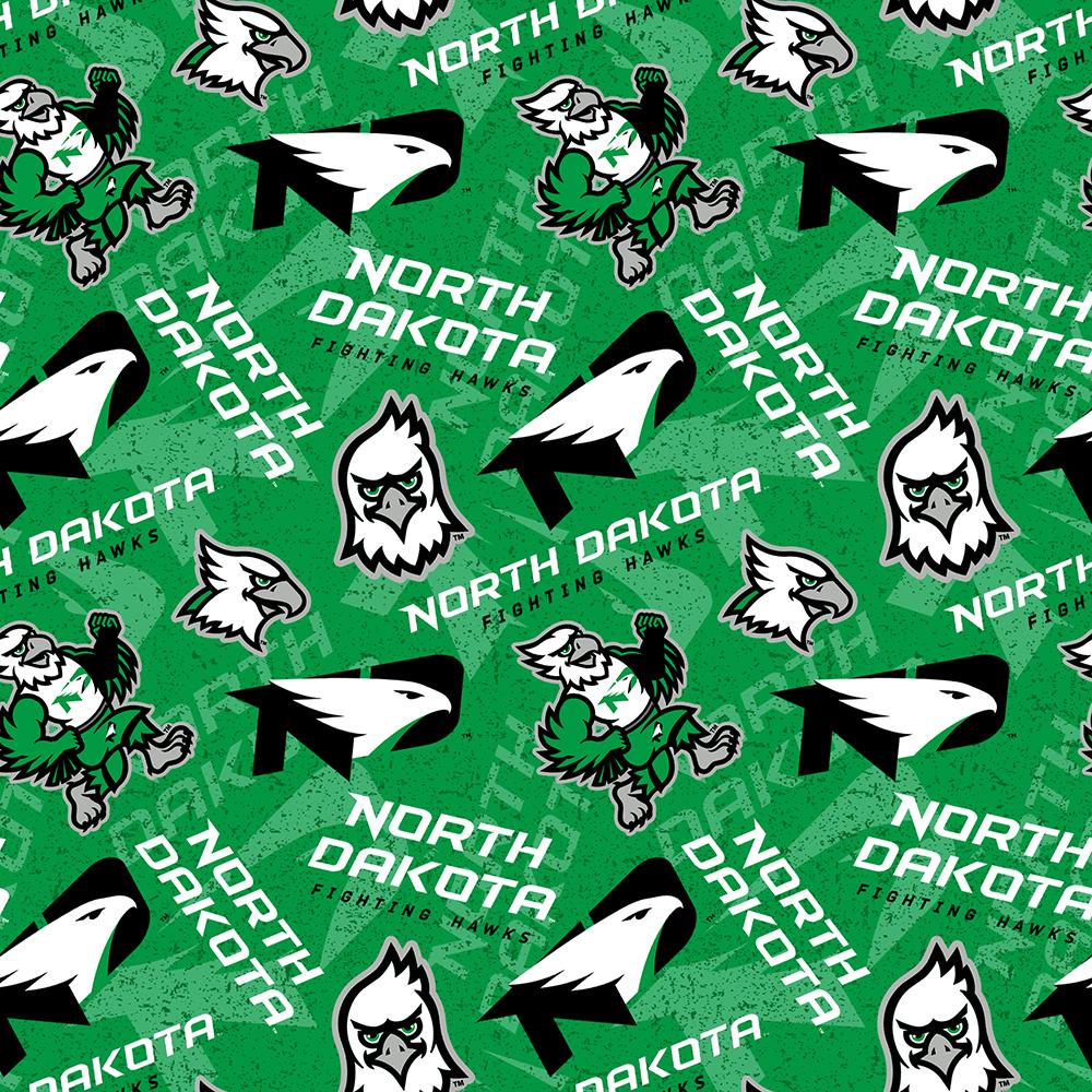 North Dakota Fighting Hawks NCAA College ND Tone on Tone Design