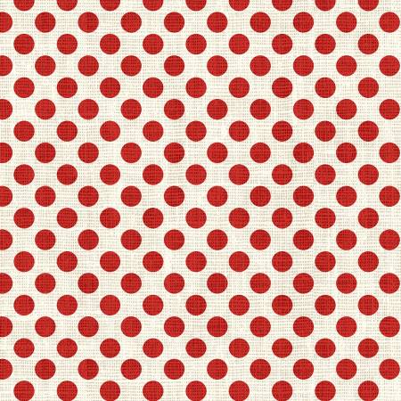 North Pole Express Dots Light Red Pela Studio P&B Textiles Cotton Fabric