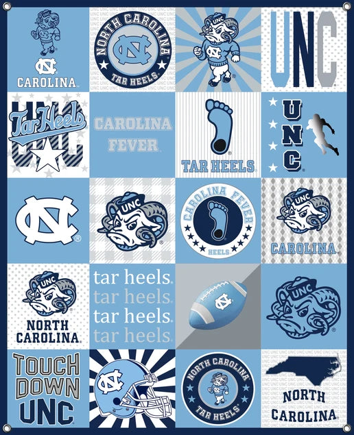 North Carolina Tarheels UNC Chapel Hill NCAA College Shirt Spirit Banner 58x47 inches Sykel Enterprises 4 Grommets Polyester Fabric NC-5003