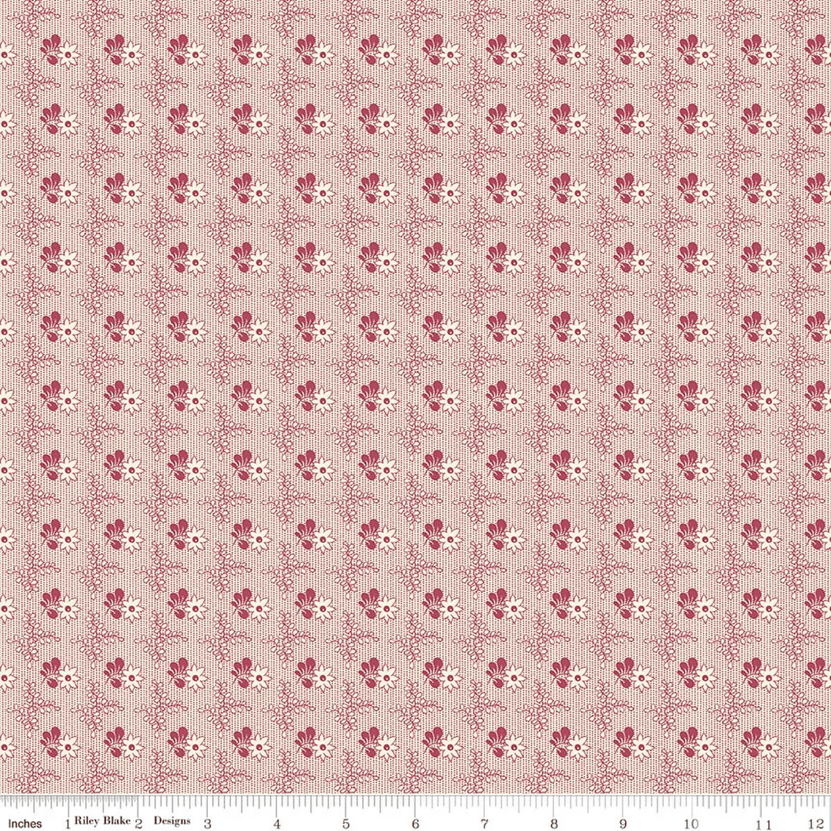 Northanger Abbey Ditsy Rosebuds Richard Pink Jane Austen's House Riley Blake Designs Cotton Fabric RB-C17892-RICHARD | US Fabric Shop