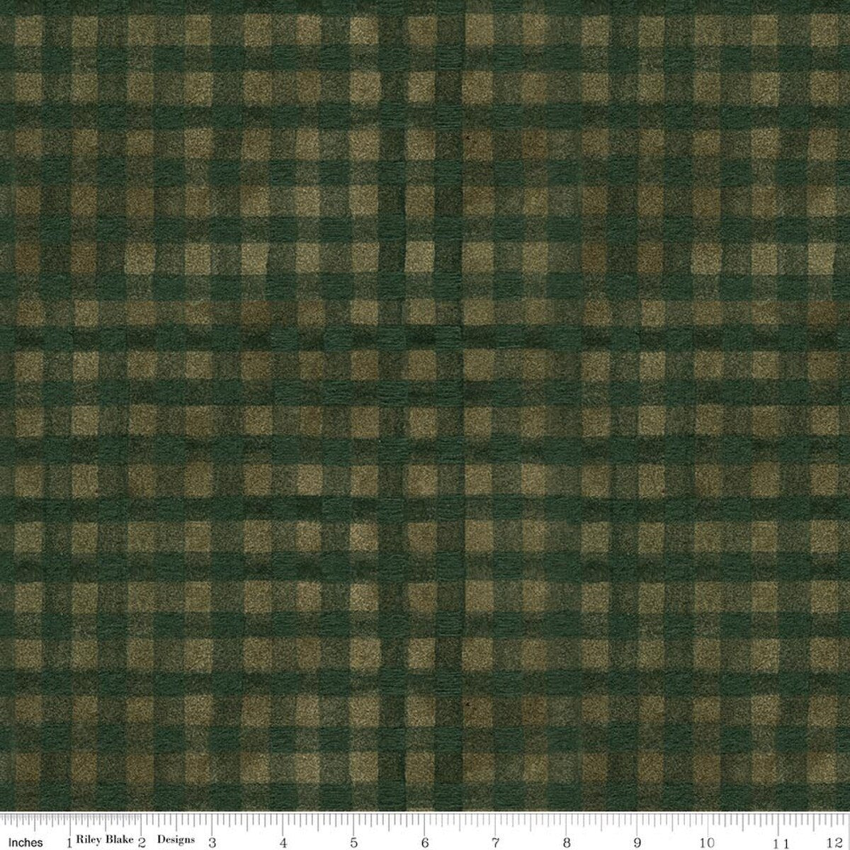 Northern Christmas Buffalo Check Green Teresa Kogut Riley Blake Designs Cotton Fabric RB-C17835-GREEN