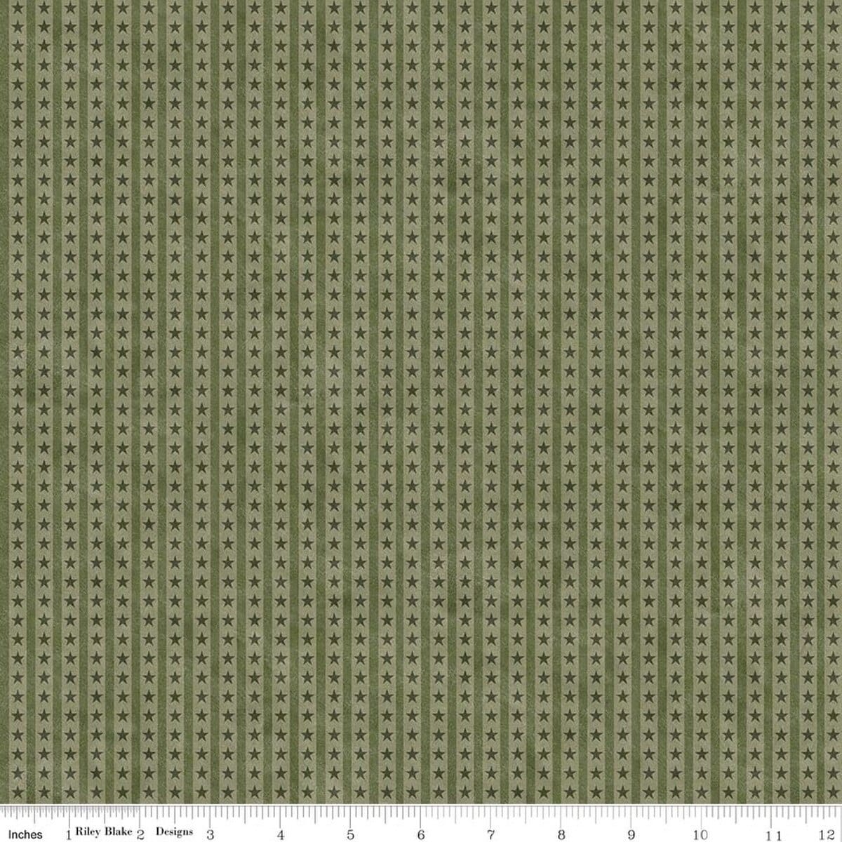 Northern Christmas Star Stripes Green Teresa Kogut Riley Blake Designs Cotton Fabric RB-C17836-GREEN | US Fabric Shop