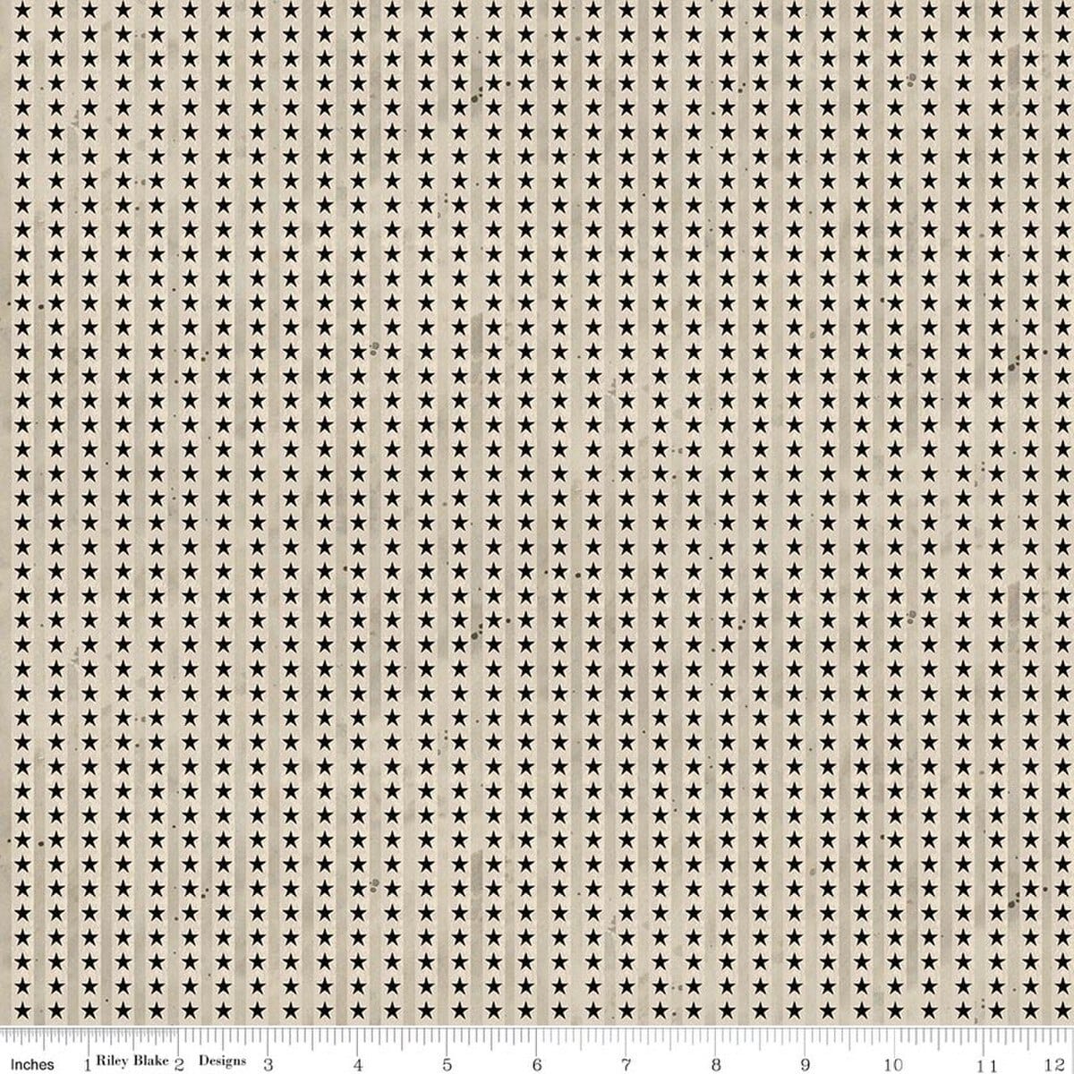 Northern Christmas Star Stripes Neutral Teresa Kogut Riley Blake Designs Cotton Fabric RB-C17836-NEUTRAL | US Fabric Shop