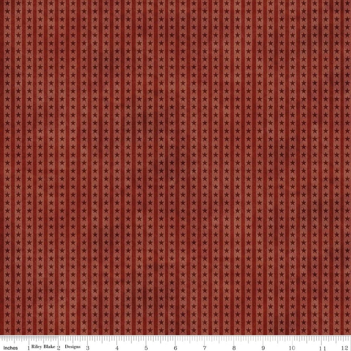 Northern Christmas Star Stripes Rich Red Teresa Kogut Riley Blake Designs Cotton Fabric RB-C17836-RED | US Fabric Shop