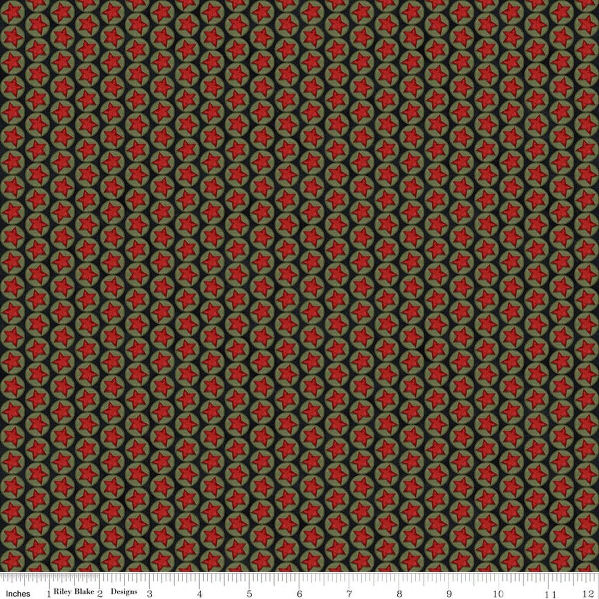 Northern Christmas Stars Black Teresa Kogut Riley Blake Designs Cotton Fabric RB-C17834-BLACK | US Fabric Shop