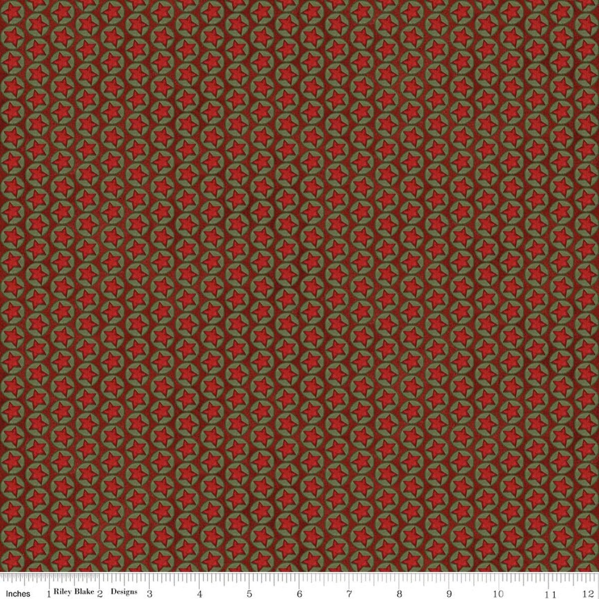 Northern Christmas Stars Stars Rich Red Teresa Kogut Riley Blake Designs Cotton Fabric RB-C17834-RED | US Fabric Shop