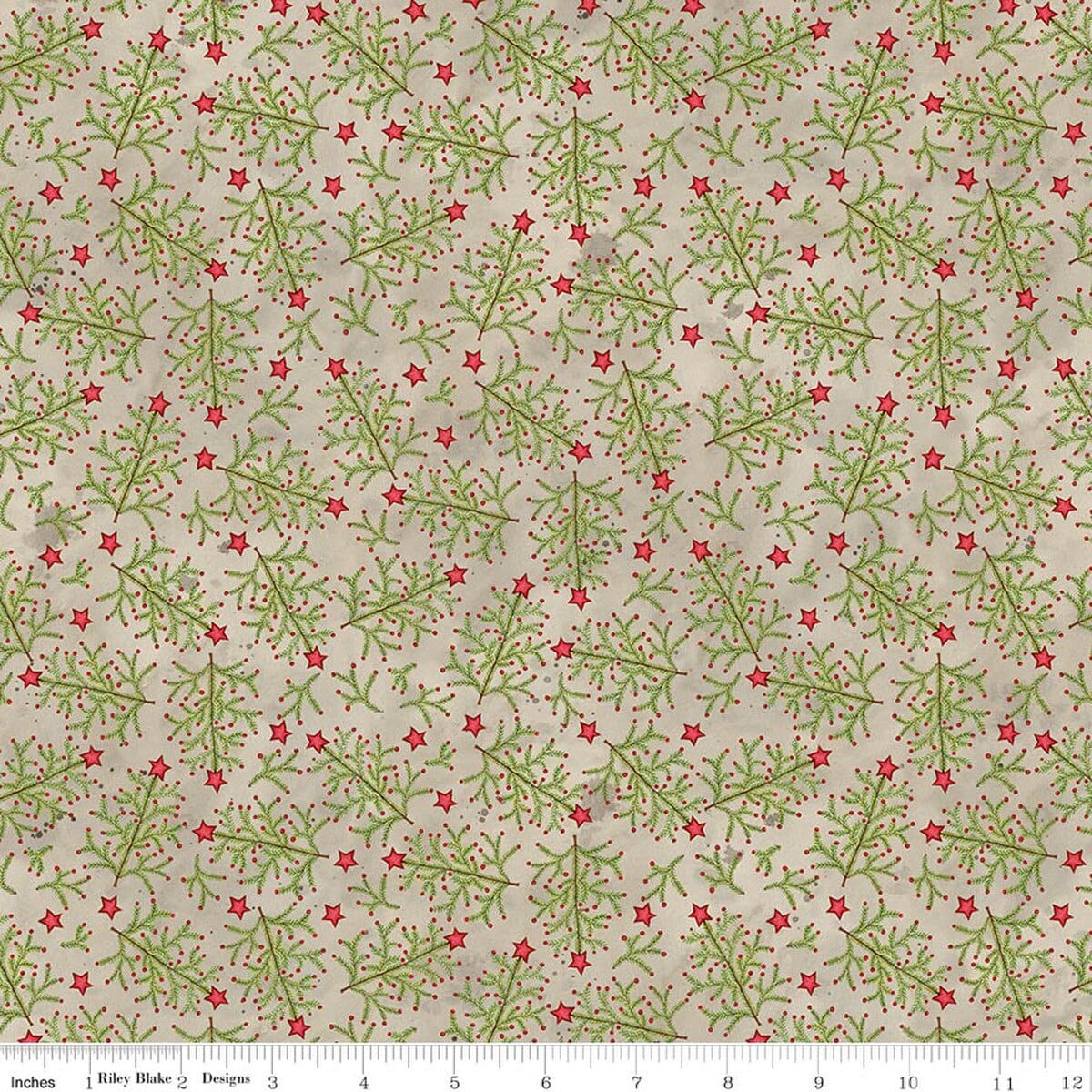 Northern Christmas Whimsical Trees Neutral Teresa Kogut Riley Blake Designs Cotton Fabric RB-C17832-NEUTRAL | US Fabric Shop