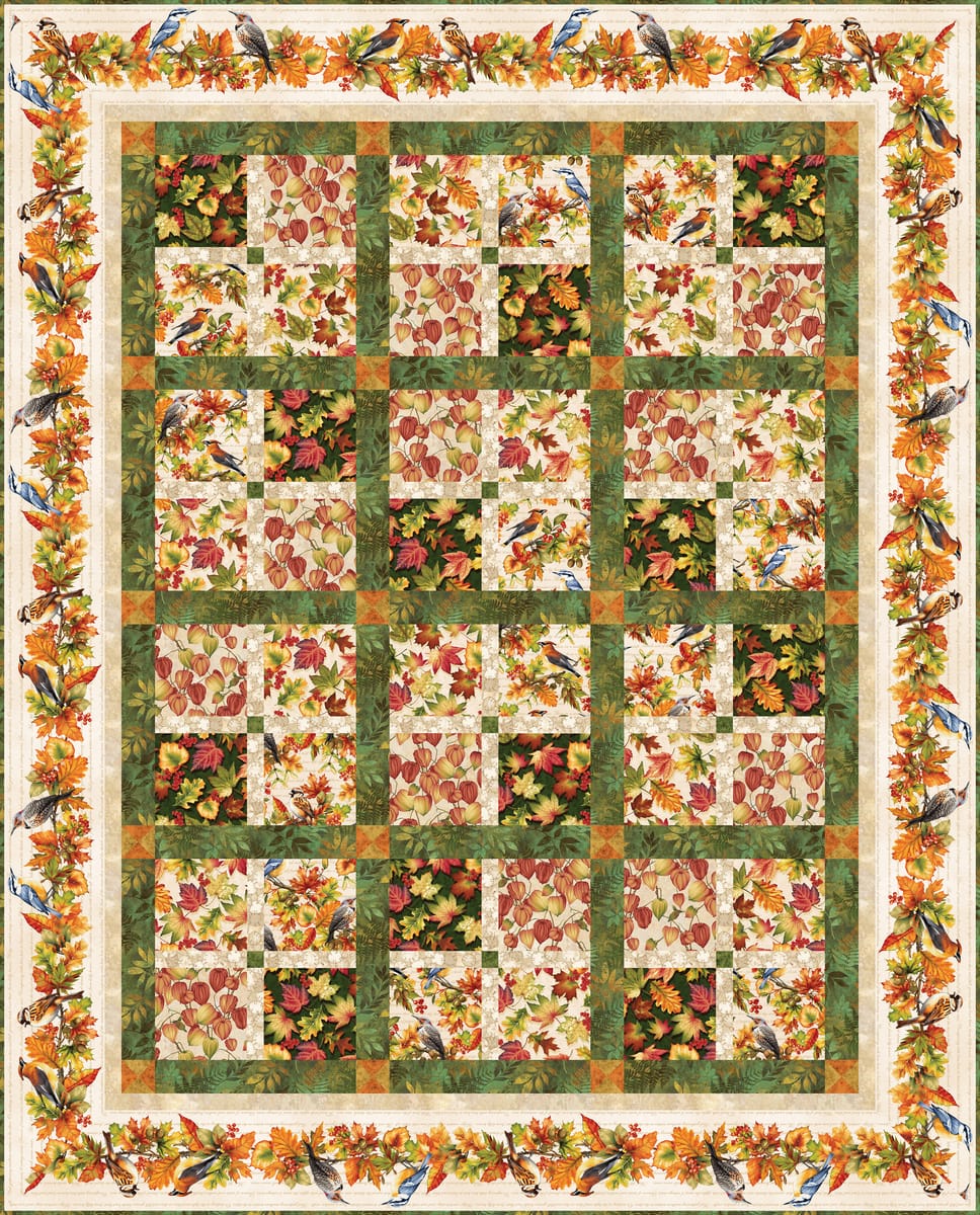Project - Oak and Berries Autumn Hues Quilt Jan Mott Henry Glass | US Fabric Shop