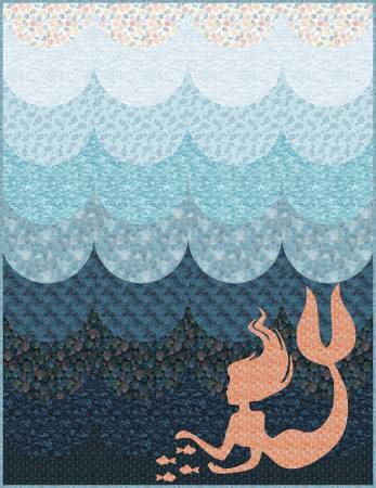 Ocean Song Waves of Magic Quilt Kit 64"x83" Whistler Studios Windham Cotton Fabric WF-54814QK-X