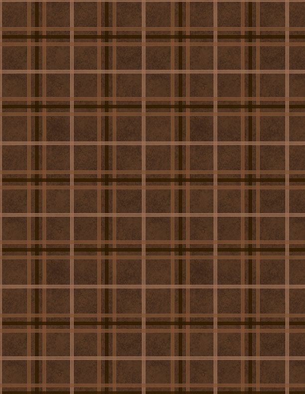 Oh My Gourd! Plaid Brown Danielle Leone Wilmington Prints Cotton Fabric WP-3017-27750-222