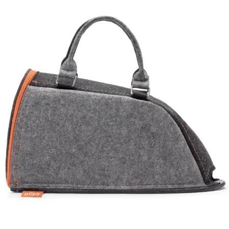 Oliso Carry Bag TG Plus 12"x5"x6" Orange Gray Ehsan Alipour Olison Inc. Polyester Felt Fabric OL-30004002 | US Fabric Shop