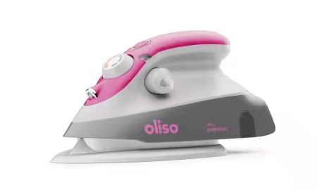 Oliso M3Pro Project Iron with Trivet Raspberry Compact Steam Iron 7.9"x4.4"x4.1" Oliso Inc. OL-M3PRO-RAS | US Fabric Shop
