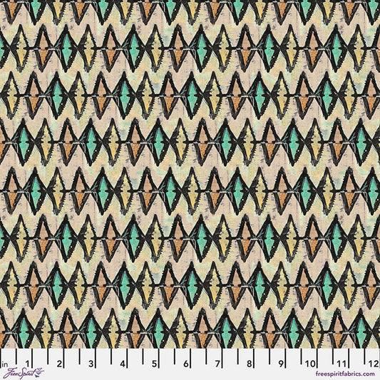 On Your Mark Diamonds Stained Glass Seth Apter Free Spirit Cotton Fabric FS-PWSE040.STAINEDGLASS