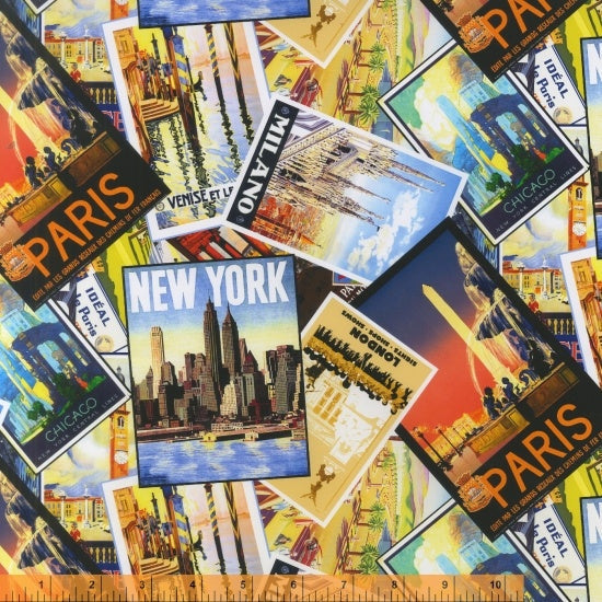 One Of A Kind International Adventure Windham Cotton Fabric WF-51625-X