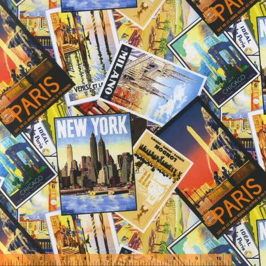 One Of A Kind International Adventure Windham Cotton Fabric WF-51625-X