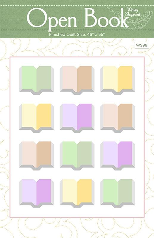 Open Book Quilt Pattern 46"x55" Wendy Sheppard WS-98 | US Fabric Shop