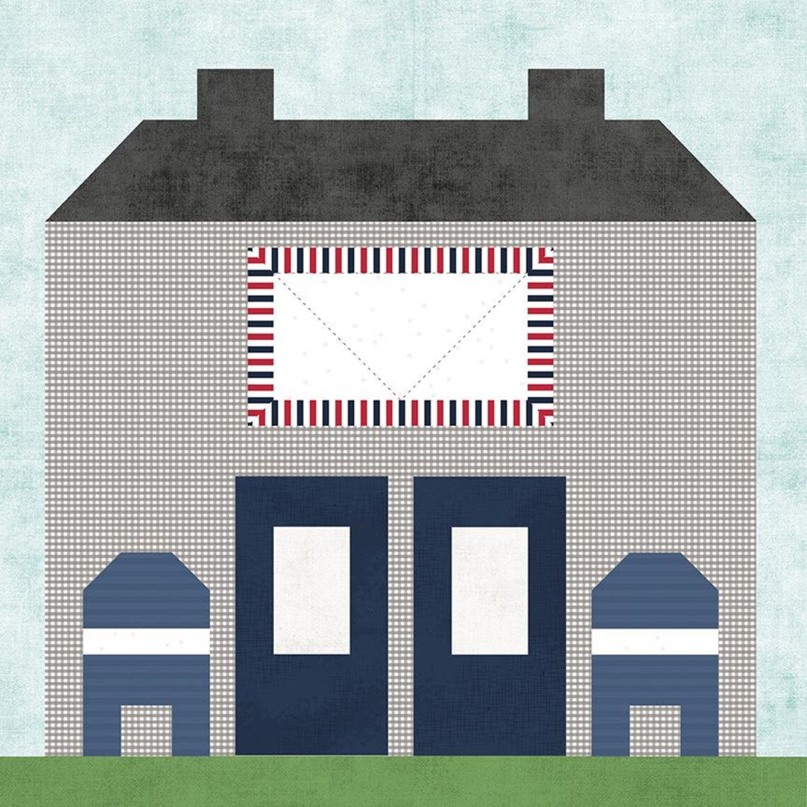 2026 Our Town Kit of the Month Club-May Post Office Riley Blake Designs RB-KTOT-47086