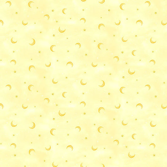 Owl Always Love You Moon Stars Yellow Timeless Treasures Cotton Fabric TT-Star-CD3243-Yellow